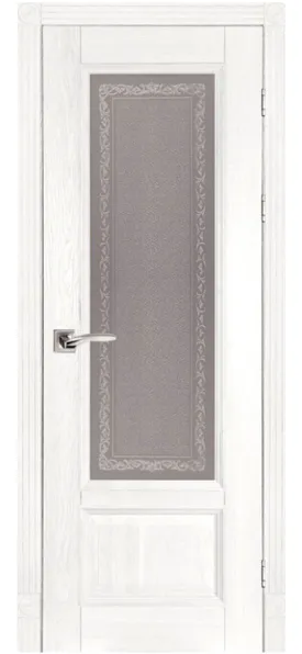 На фото: Межкомнатная дверь Аристократ № 4 Дуб Эмаль