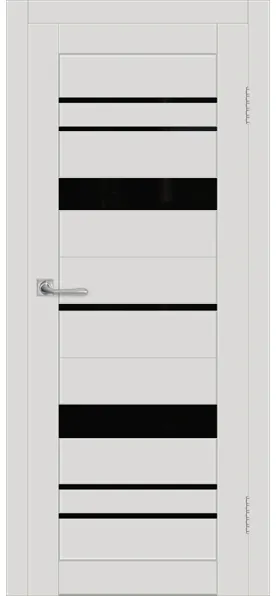 На фото: Межкомнатная дверь ДП DIM I-16 LACOBEL BLACK
