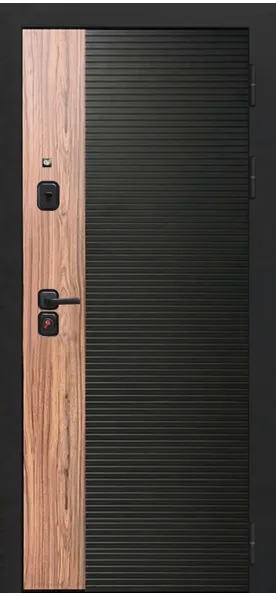 ВХОДНАЯ ДВЕРЬ OIKO ACOUSTIC ART BLACK/WOOD/K1 СОФТ БЕЛЫЙ